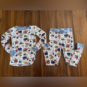 Little Sleepies construction pajama set 3T